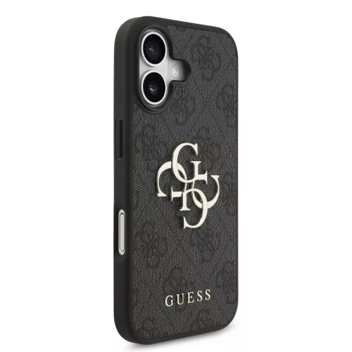 Guess PU 4G Metal Logo tok, iPhone 17 - szürke