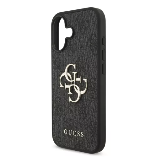 Guess PU 4G Metal Logo tok, iPhone 17 - szürke