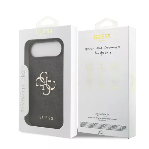 Guess PU 4G Metal Logo tok, iPhone Air - szürke