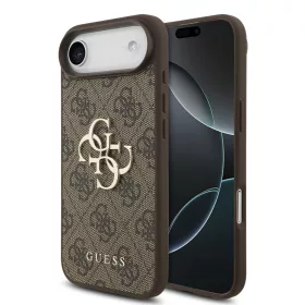 Guess PU 4G Metal Logo tok, iPhone Air - barna
