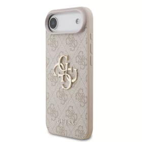 Guess PU 4G Metal Logo tok, iPhone Air - rózsaszín
