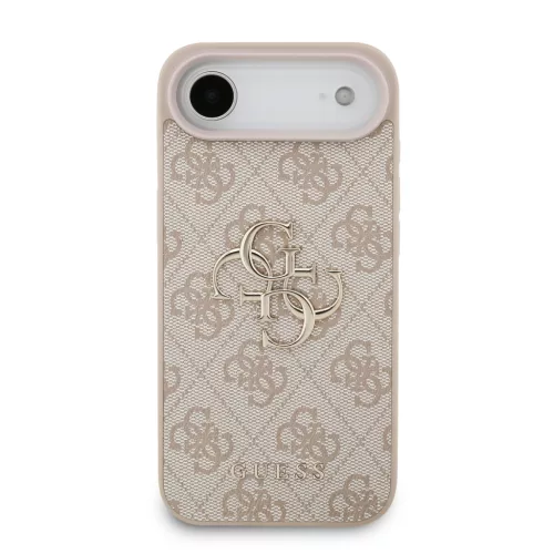 Guess PU 4G Metal Logo tok, iPhone Air - rózsaszín