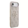 Guess PU 4G Metal Logo tok, iPhone Air - rózsaszín