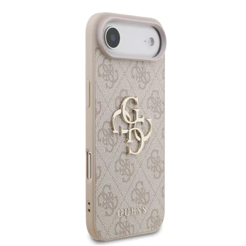 Guess PU 4G Metal Logo tok, iPhone Air - rózsaszín