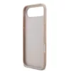 Guess PU 4G Metal Logo tok, iPhone Air - rózsaszín
