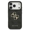 Guess PU 4G Metal Logo tok, iPhone 17 Pro - szürke