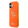 Guess IML 4G Script Metal Logo tok, iPhone 17 - narancs