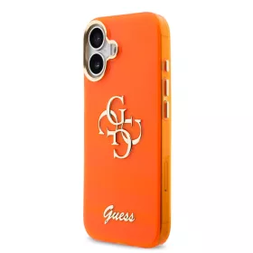 Guess IML 4G Script Metal Logo tok, iPhone 17 - narancs