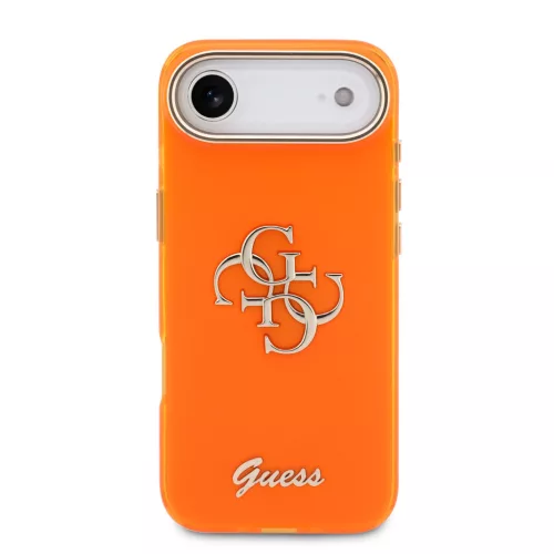 Guess IML 4G Script Metal Logo tok, iPhone Air - narancs