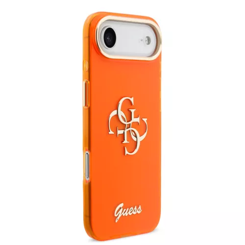 Guess IML 4G Script Metal Logo tok, iPhone Air - narancs