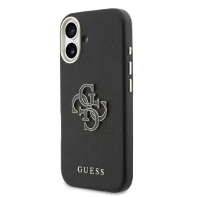 Guess PU Resin Logo tok, iPhone 17 - fekete