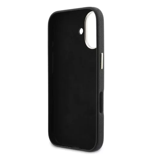 Guess PU Resin Logo tok, iPhone 17 - fekete