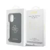 Guess PU Resin Logo tok, iPhone 17 - fekete