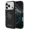 Guess PU Resin Logo tok, iPhone 17 Pro - fekete