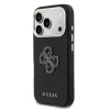 Guess PU Resin Logo tok, iPhone 17 Pro - fekete