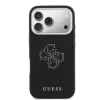 Guess PU Resin Logo tok, iPhone 17 Pro - fekete