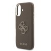 Guess PU Resin Logo tok, iPhone 17 - barna