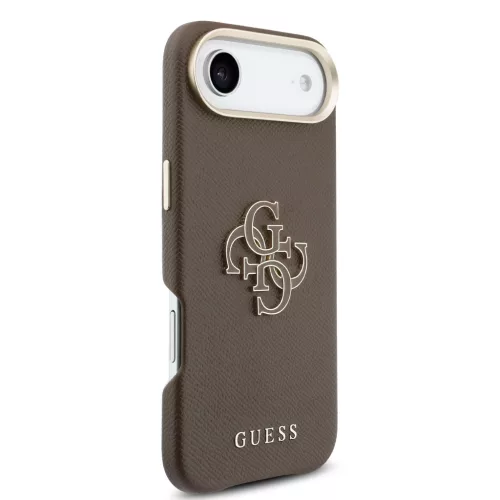 Guess PU Resin Logo tok, iPhone Air - barna
