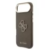 Guess PU Resin Logo tok, iPhone Air - barna