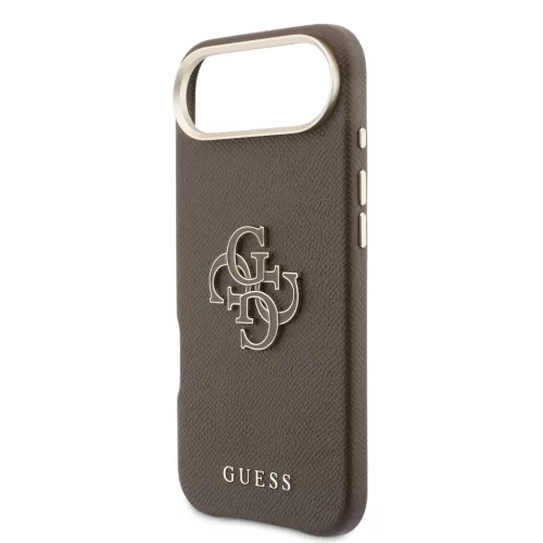 Guess PU Resin Logo tok, iPhone Air - barna