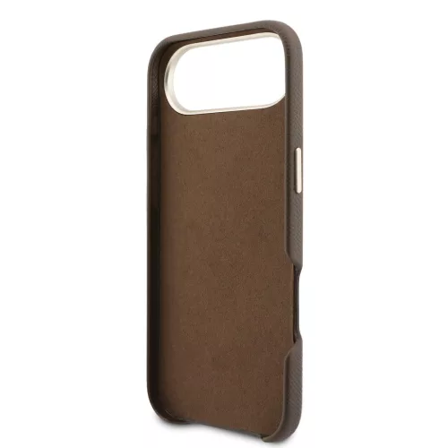 Guess PU Resin Logo tok, iPhone Air - barna
