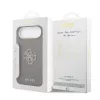 Guess PU Resin Logo tok, iPhone Air - barna