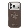 Guess PU Resin Logo tok, iPhone 17 Pro - barna