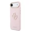 Guess PU Resin Logo tok, iPhone Air - rózsaszín - 
