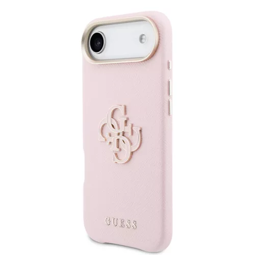 Guess PU Resin Logo tok, iPhone Air - rózsaszín - 