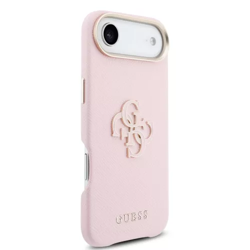 Guess PU Resin Logo tok, iPhone Air - rózsaszín - 