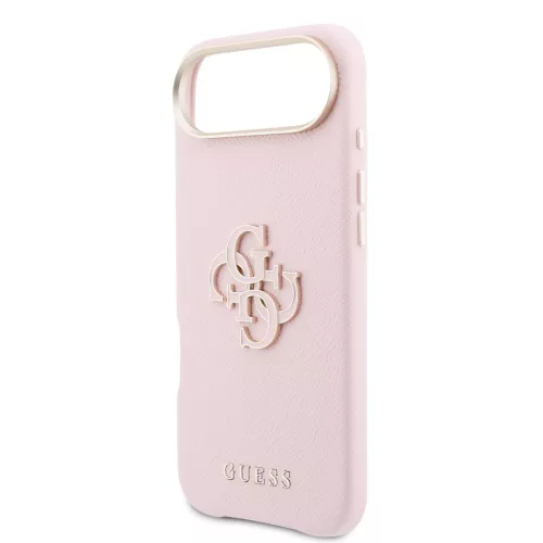 Guess PU Resin Logo tok, iPhone Air - rózsaszín - 