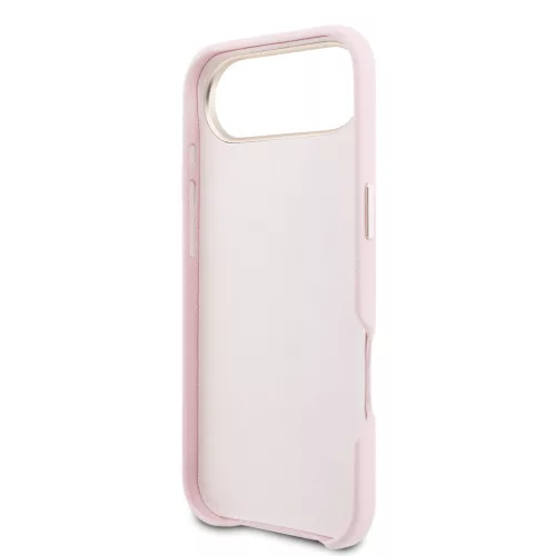 Guess PU Resin Logo tok, iPhone Air - rózsaszín - 