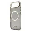 Guess IML Glitter Script Strap MagSafe tok iPhone Air - fekete