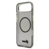 Guess IML Glitter Script Strap MagSafe tok iPhone Air - fekete