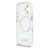 Guess IML Glitter Script Strap MagSafe tok iPhone 17 - átlátszó