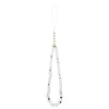 Guess IML Glitter Script Strap MagSafe tok iPhone 17 - átlátszó