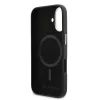 Karl Lagerfeld PU Karl and Choupette Heads Pins MagSafe tok Apple iPhone 17 készülékhez – Fekete