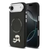 Karl Lagerfeld PU Karl and Choupette Heads Pins MagSafe tok Apple iPhone Air készülékhez – Fekete