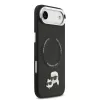 Karl Lagerfeld PU Karl and Choupette Heads Pins MagSafe tok Apple iPhone Air készülékhez – Fekete