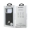 Karl Lagerfeld PU Karl and Choupette Heads Pins MagSafe tok, iPhone 17 Pro - fekete
