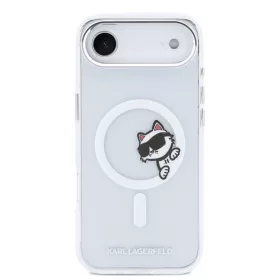   Karl Lagerfeld IML Choupette Peekaboo MagSafe tok Apple iPhone Air készülékhez – Átlátszó
