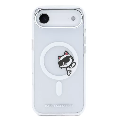 Karl Lagerfeld IML Choupette Peekaboo MagSafe tok Apple iPhone Air készülékhez – Átlátszó