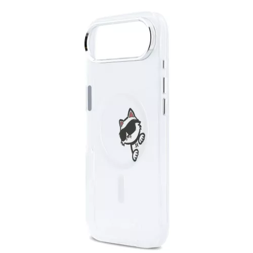 Karl Lagerfeld IML Choupette Peekaboo MagSafe tok Apple iPhone Air készülékhez – Átlátszó