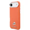 Karl Lagerfeld PU Karl & Choupette Pins MagSafe tok iPhone Air készülékhez – narancssárga