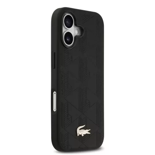 Lacoste Nomogramme Gold Logo MagSafe tok iPhone 17 - fekete