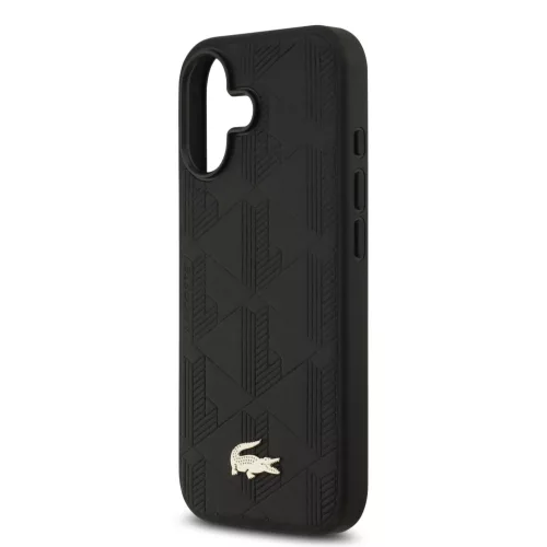 Lacoste Nomogramme Gold Logo MagSafe tok iPhone 17 - fekete