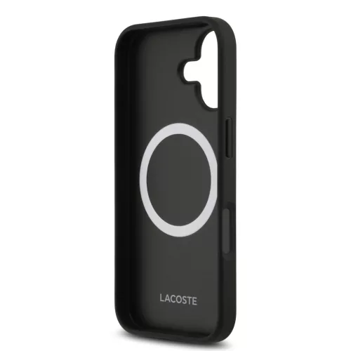 Lacoste Nomogramme Gold Logo MagSafe tok iPhone 17 - fekete