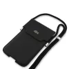 Lacoste PVC Iconic Petit Pique Metal Logo XL telefontáska – Fekete