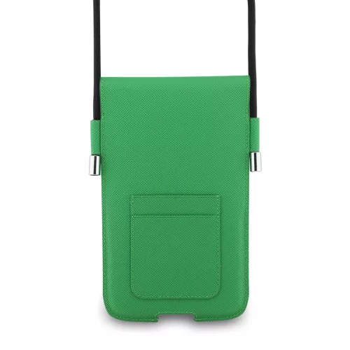 Lacoste PVC Iconic Petit Pique Metal Logo XL telefontáska – Zöld