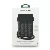 Lacoste PVC Blend Monogram Metal Logo XL telefontáska – Fekete